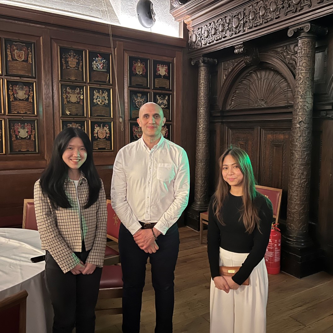 Omar Madhloom and Law Clinic students Husnaa Haaniyah Mohd Sahid and Shiyun Lee at the Association of Law Teachers conference.